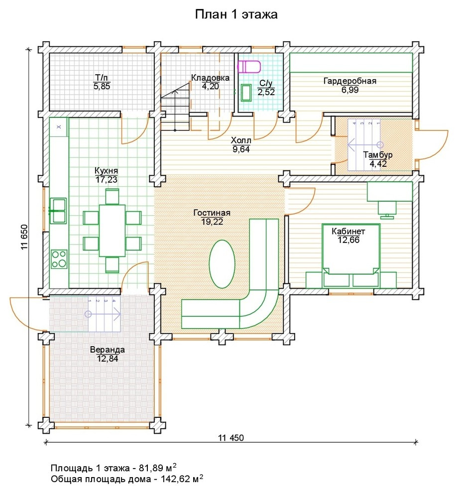 Загородный дом из профилированного бруса в г. Нижний Новгород