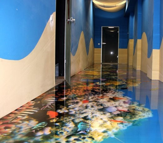 3д полы в кинозале