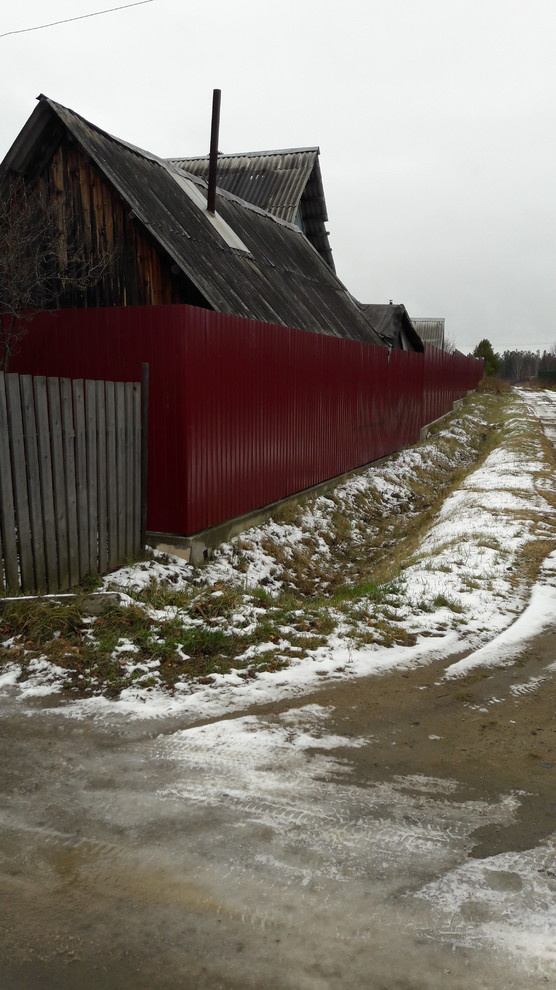 забор, ростверг, профлист 150м