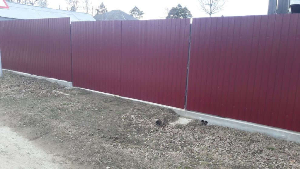 забор, ростверг, профлист 150м