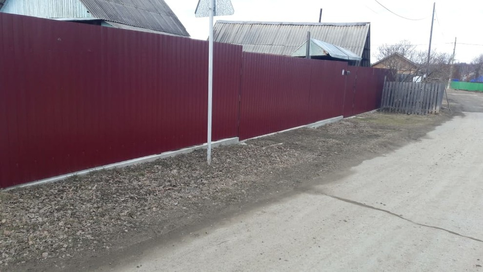 забор, ростверг, профлист 150м