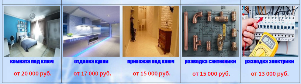 Обложка проекта: услуги комплексного ремонта квартир в Москве и Московской Области под ключ