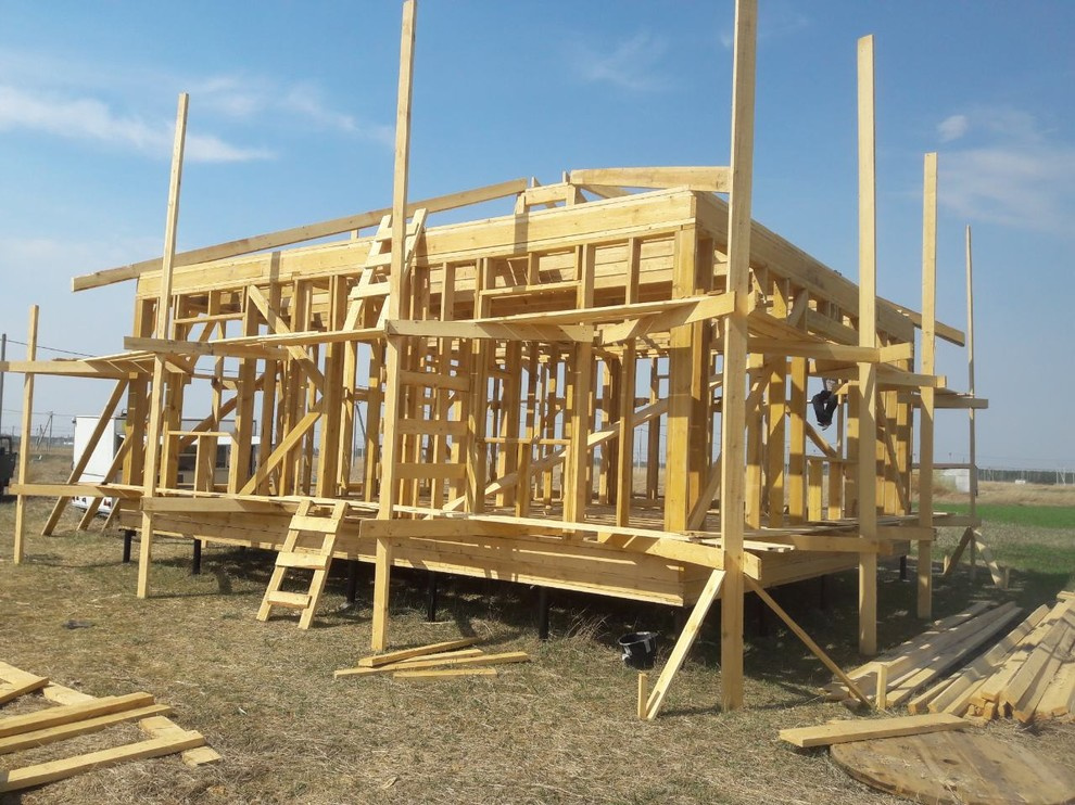 Обложка проекта: Строительство каркасного дома