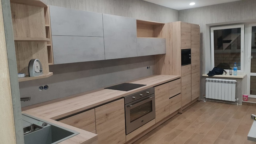 Обложка проекта: Серый бетон-дуб Sun Remo