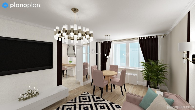 Обложка проекта: Гостиная. ЖК Ново-Патрушево