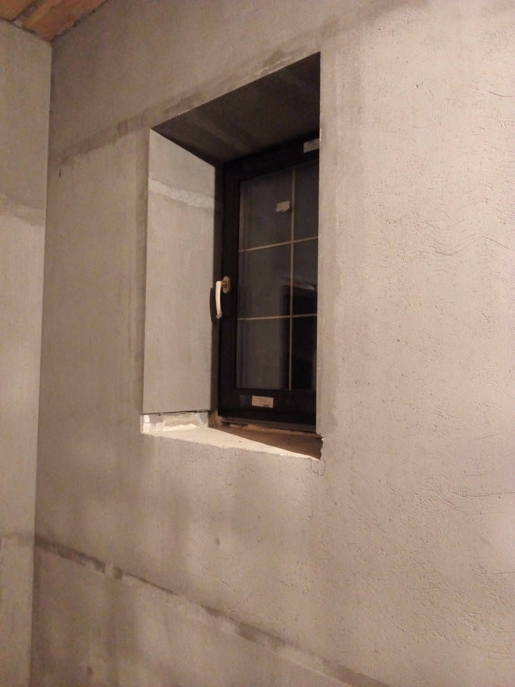 Обложка проекта: Штукатурка стен по горизонтальным,гипсовым маякам в Коттедже