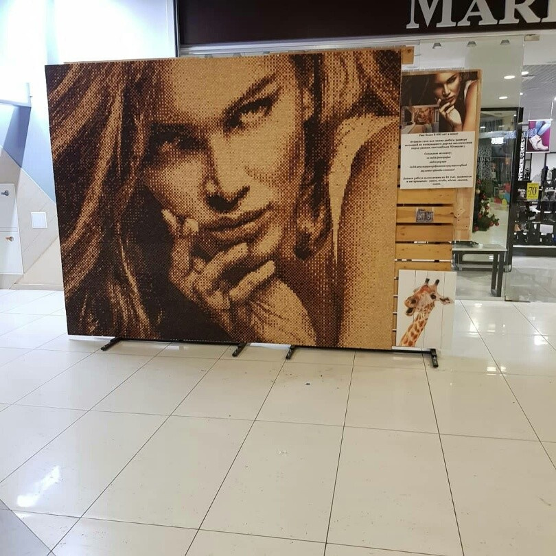 Обложка проекта: Мозаика из экзотических пород дерева