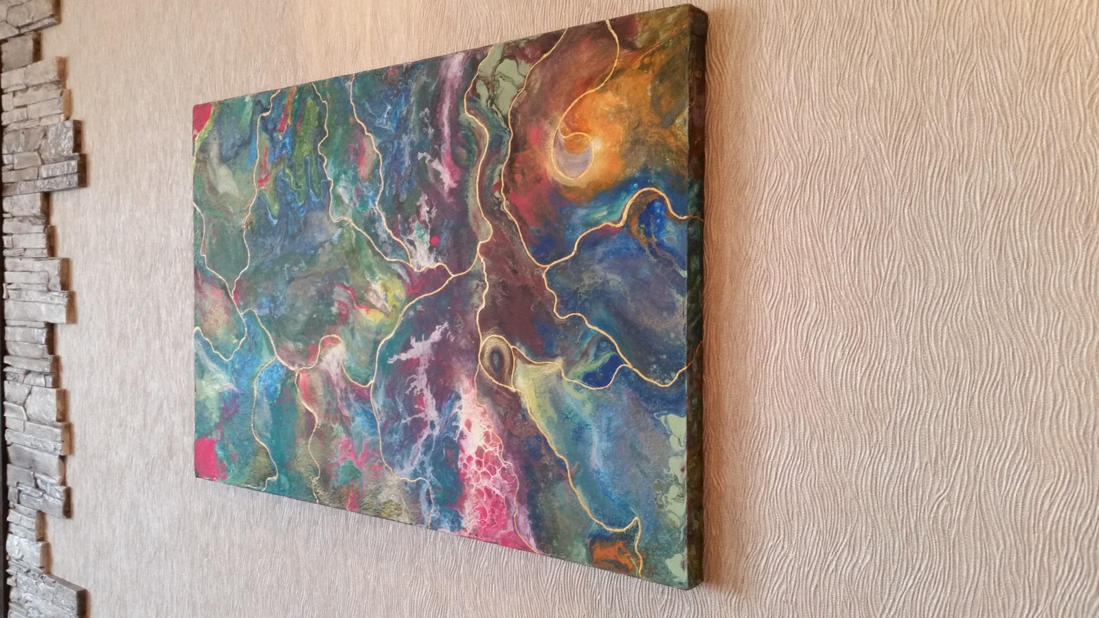 Картины и панно в технике FluidArt