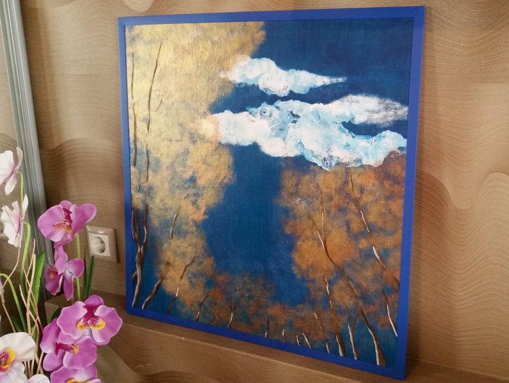 Картины и панно в технике FluidArt