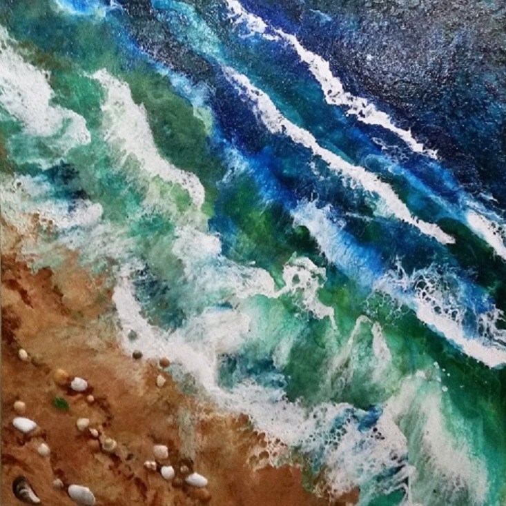 Картины и панно в технике FluidArt