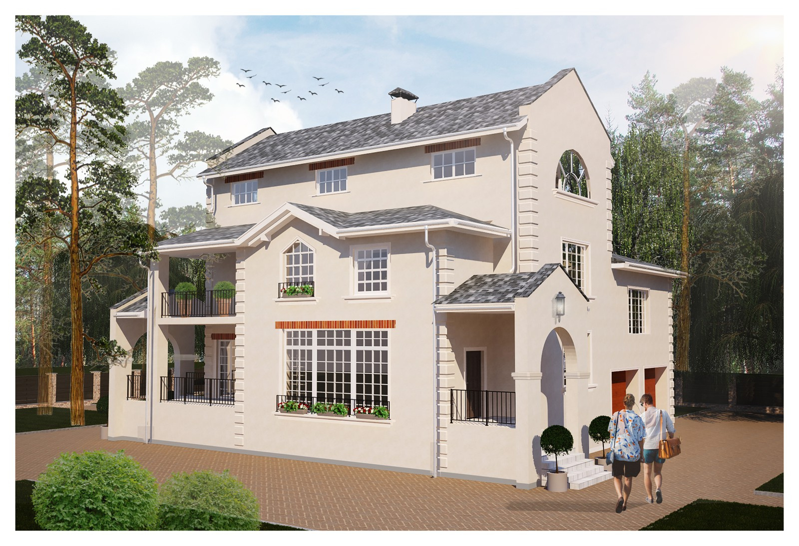 Фасад в современном стиле