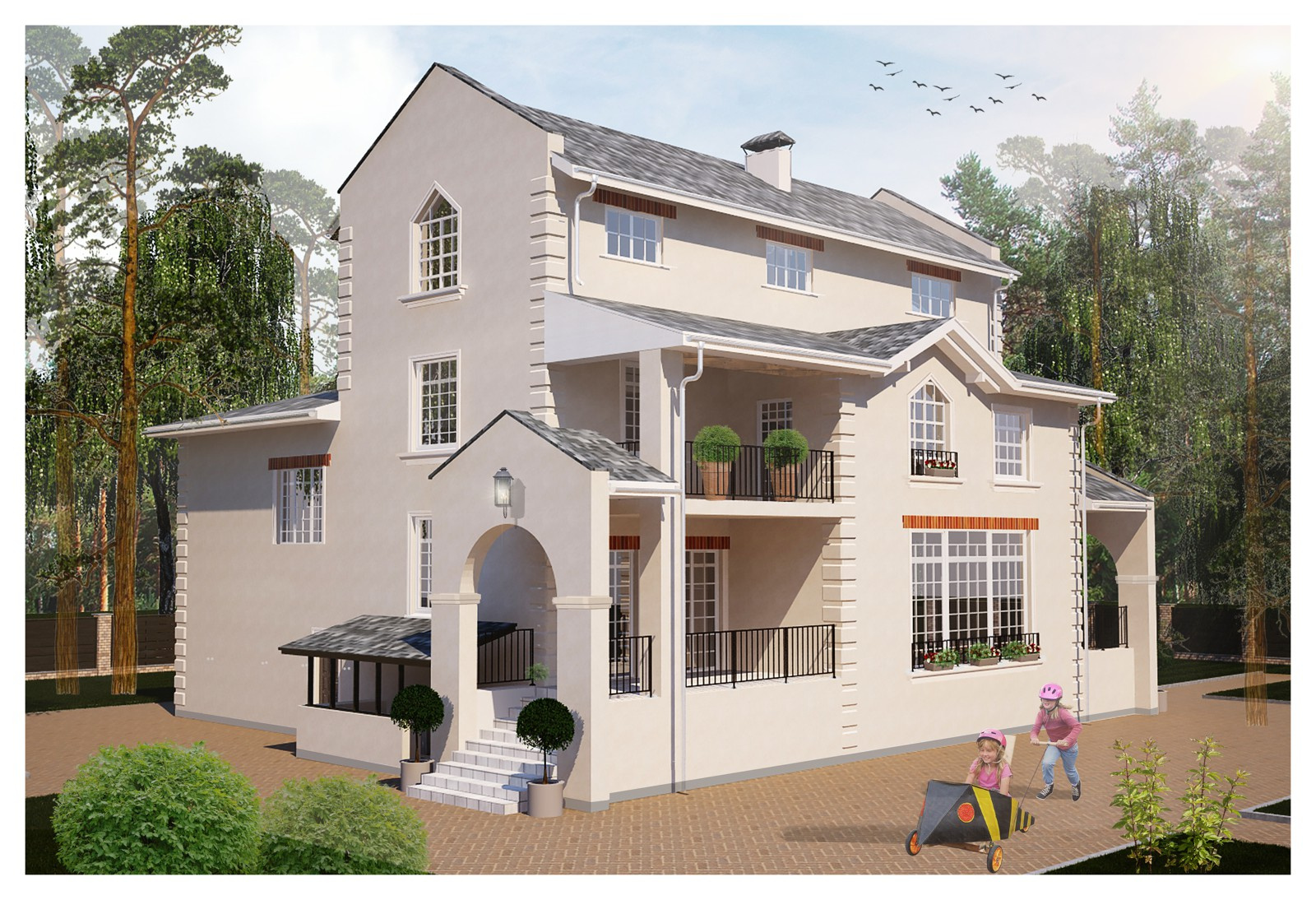 Фасад в современном стиле