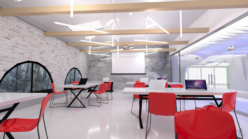 Общественный интерьер в стиле "Алиса в Стране Чудес"