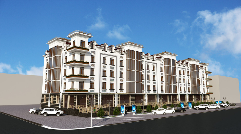 Проект много-этажного жилого дома в Ургуте.