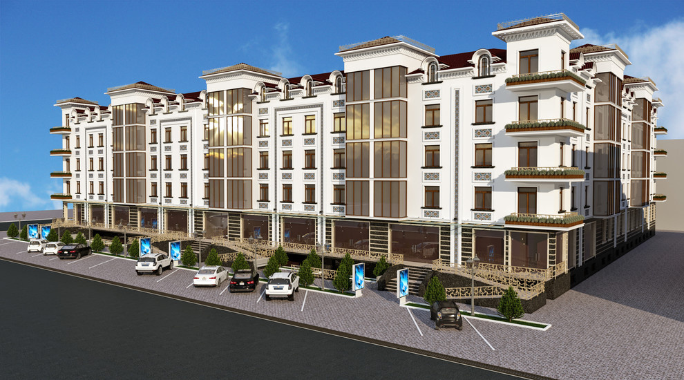 Проект много-этажного жилого дома в Ургуте.