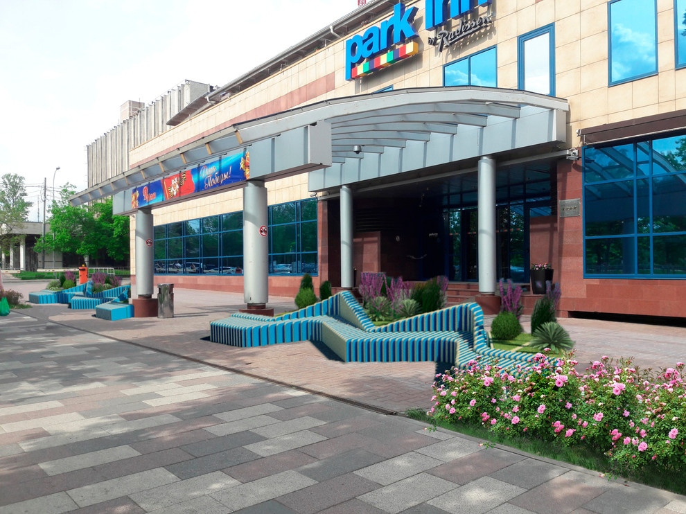 Дизайн входной группы отеля PARK INN