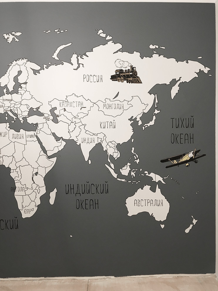 Роспись карта в детской