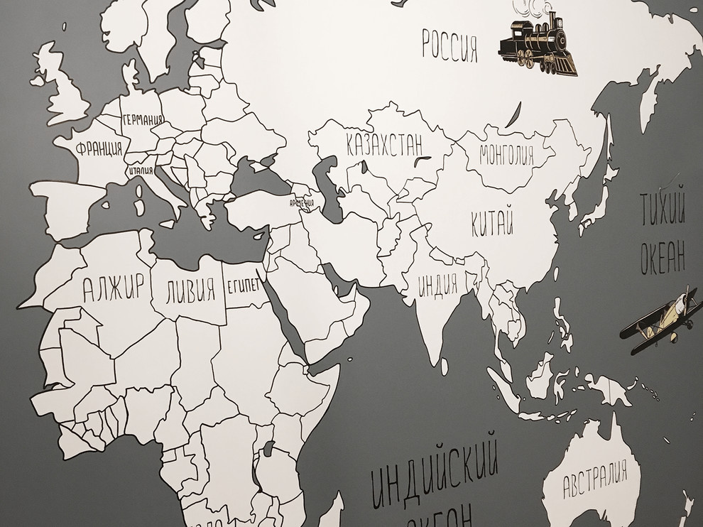 Роспись карта в детской