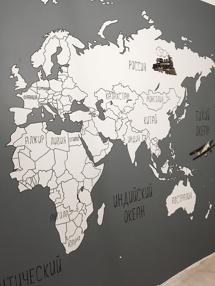 Роспись карта в детской