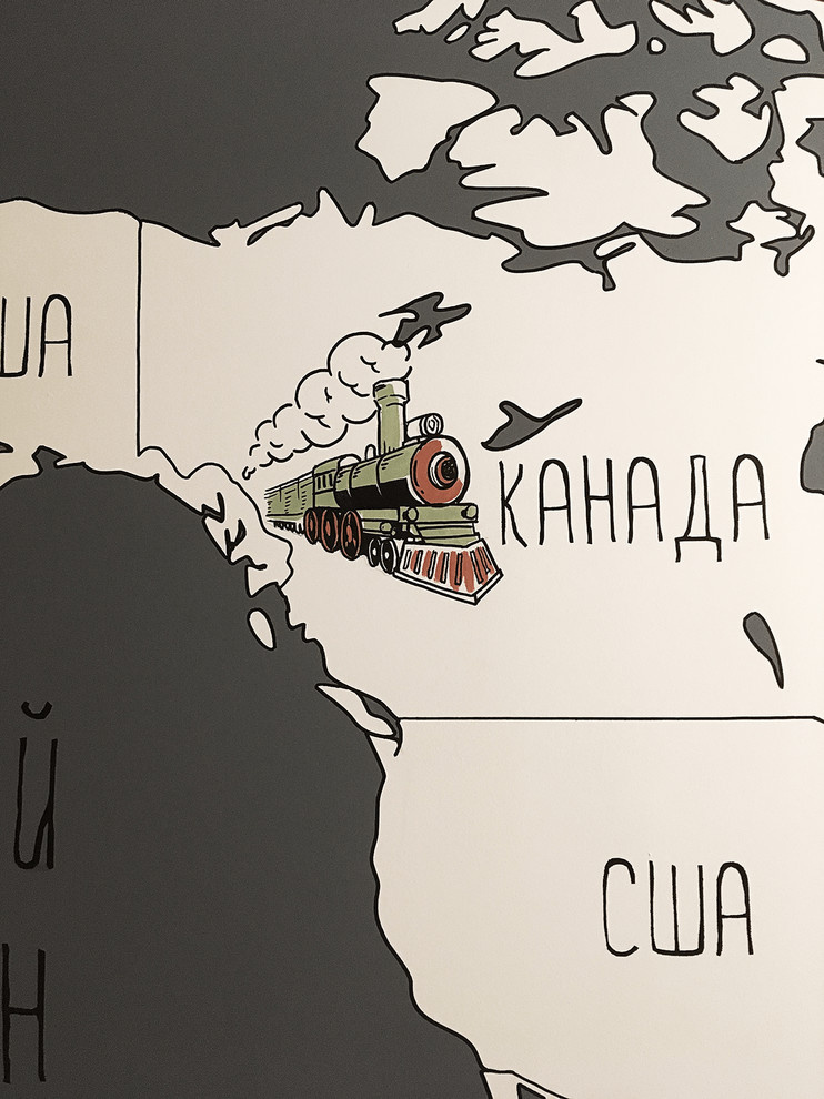 Роспись карта в детской