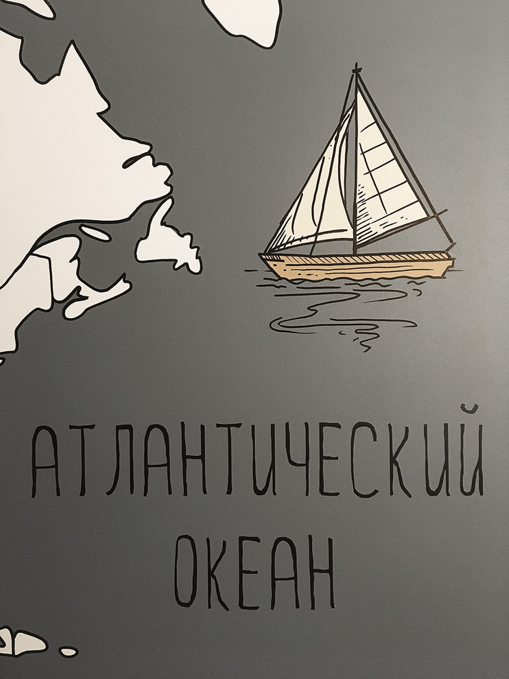 Роспись карта в детской