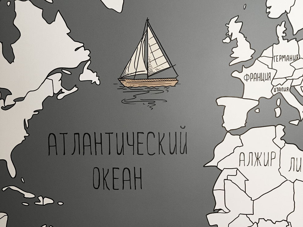 Роспись карта в детской