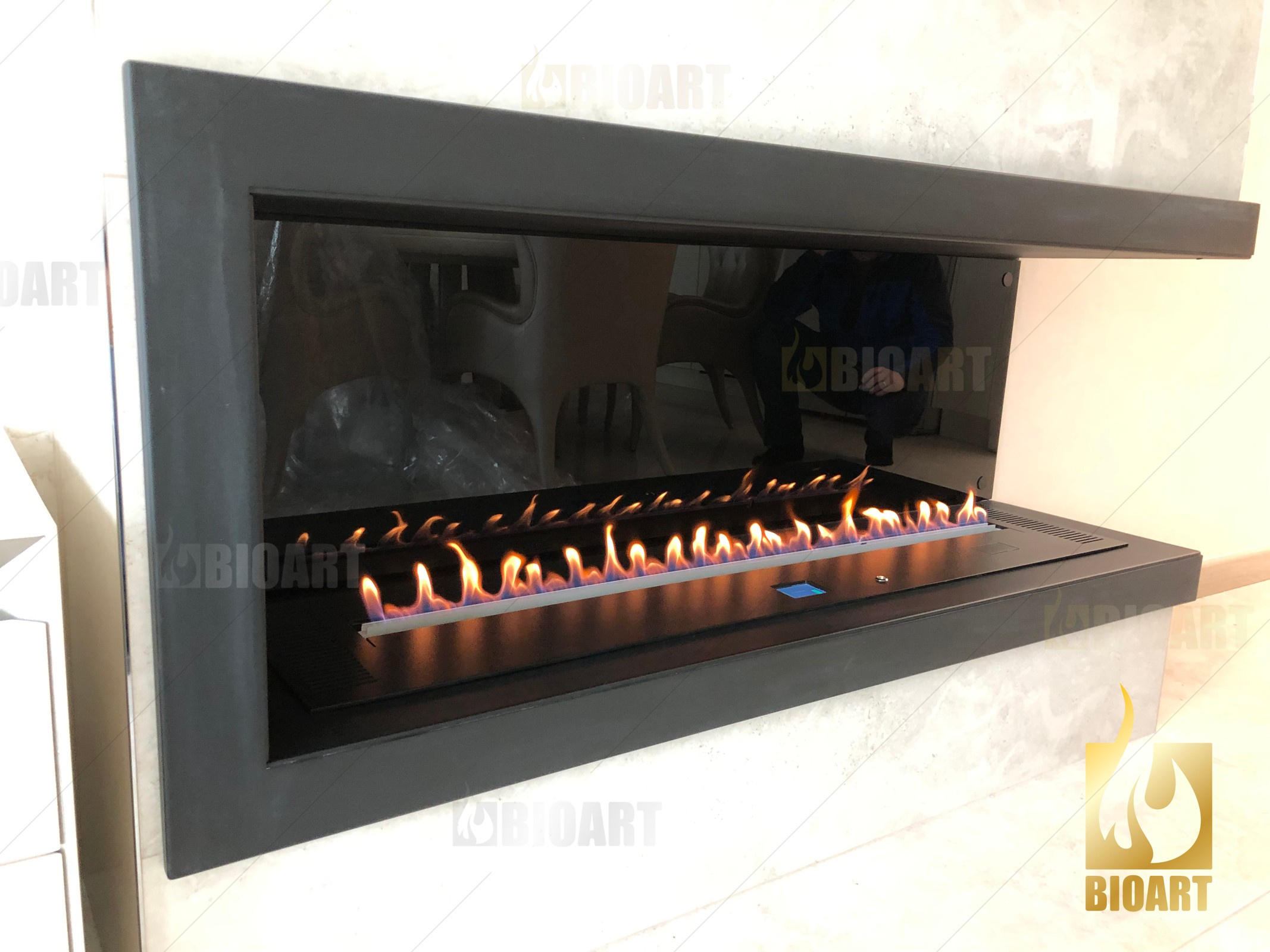 Обложка проекта: Автоматический биокамин Smart A3 с защитным очагом Родос