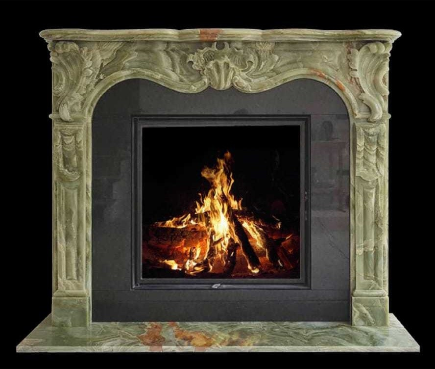 камины из камня и металла