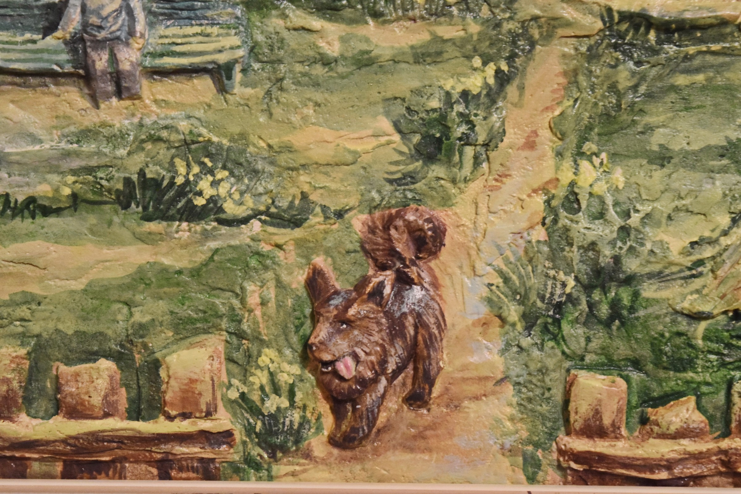 Рельефная картина Домик в деревне