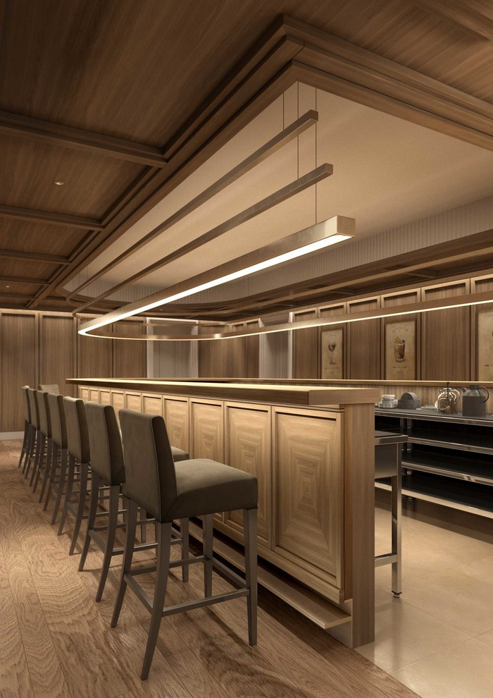 Бар Speak Easy с семиметровой барной стойкой