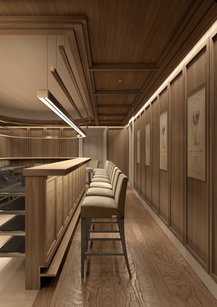 Бар Speak Easy с семиметровой барной стойкой