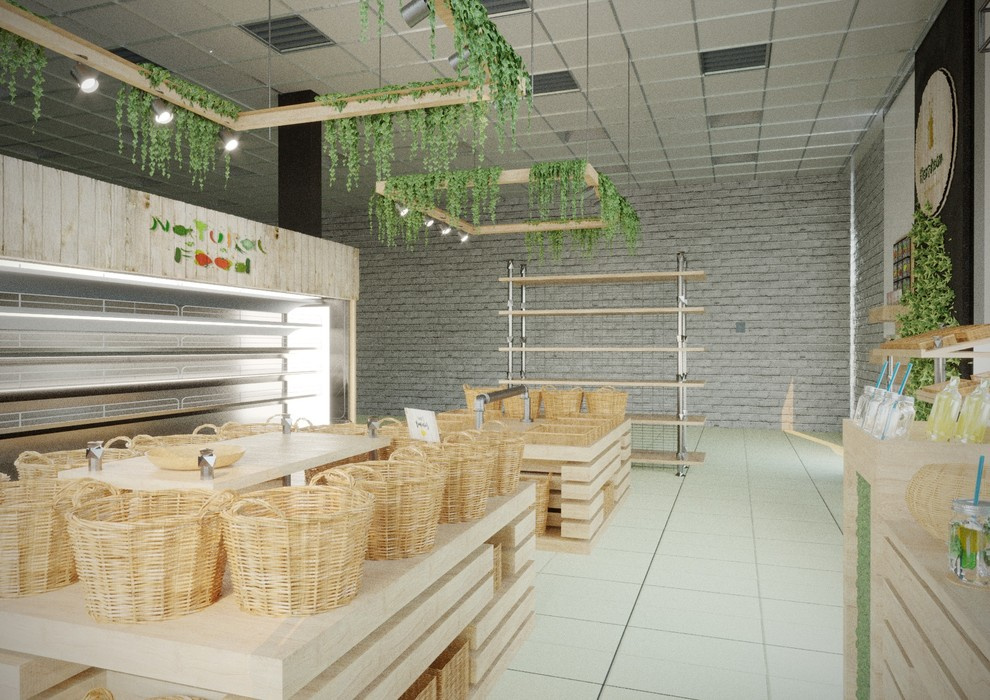 Дизайн-проект отдела фруктов и овощей в магазине формата «Минимаркет» площадью 2