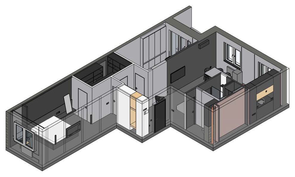 Дизайн проект 3-комнатной квартиры в современной стилистике