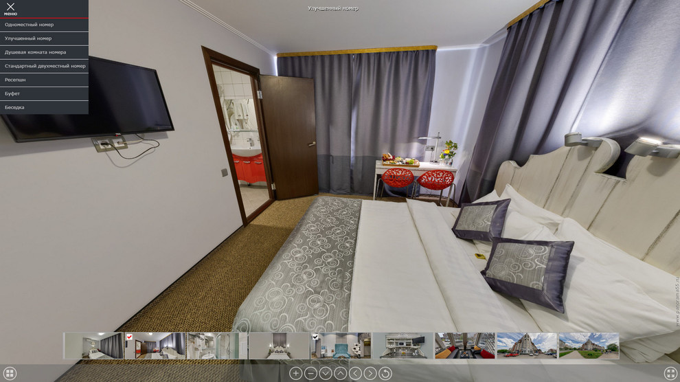Интерьерные фотографии и Виртуальный тур по Zhukov Hotel г. Омск