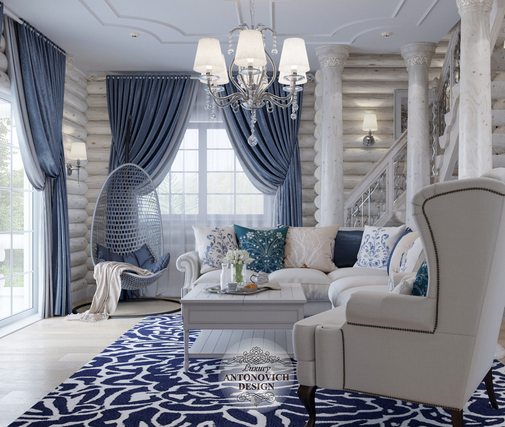 Элегантный дизайн гостиной в доме