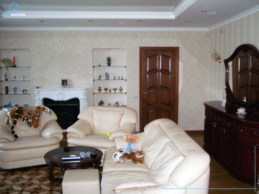 Четырехкомнатная квартира с штучным паркетом