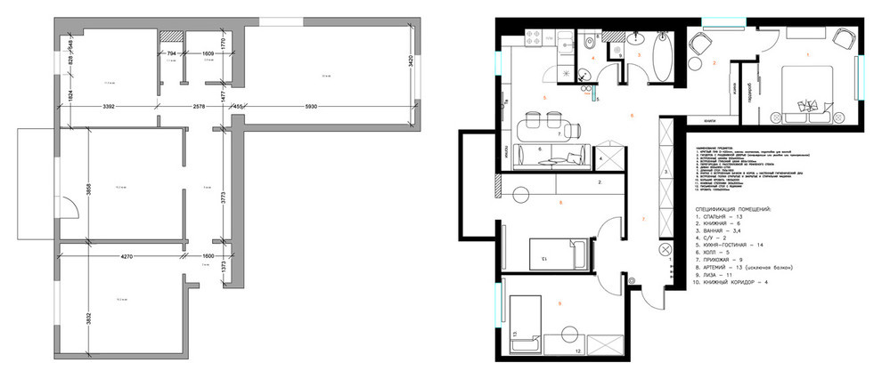 Apartment in Moscow City Centre for a family of 4