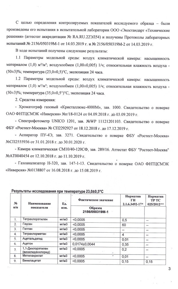 Сертификация Минеральных полов WearMax
