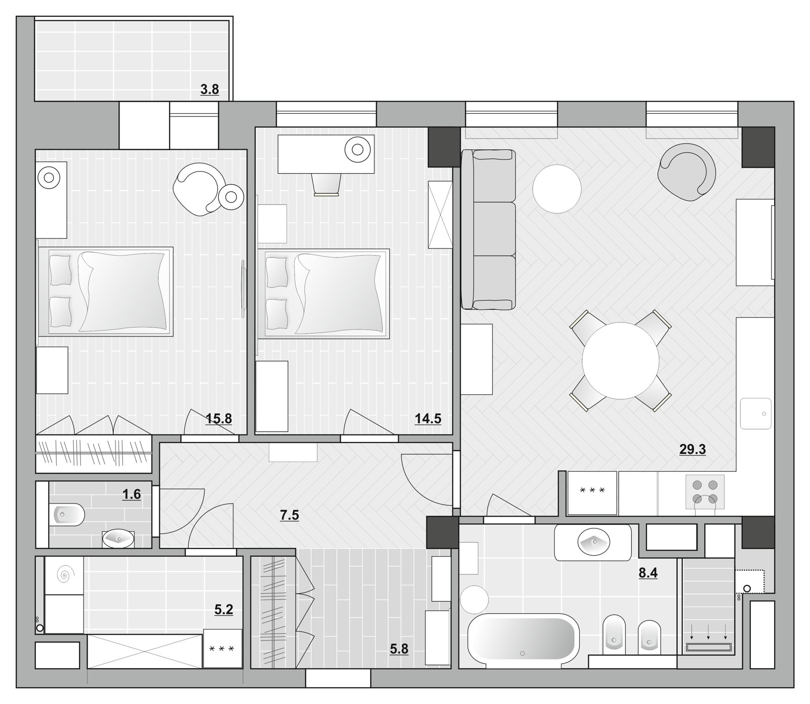 Квартира в ЖК "Пушкинский"