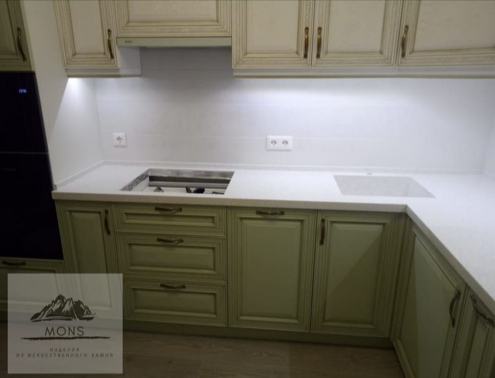 Г - образная столешница с интегрированной мойкой GL-450