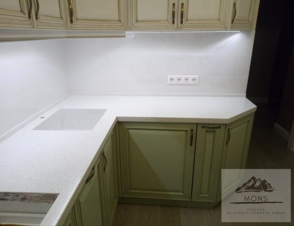 Г - образная столешница с интегрированной мойкой GL-450