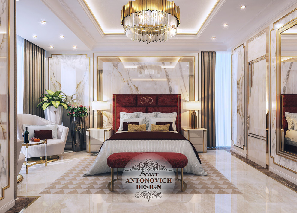 Элитный проект спальни от Luxury ANTONOVICH DESIGN