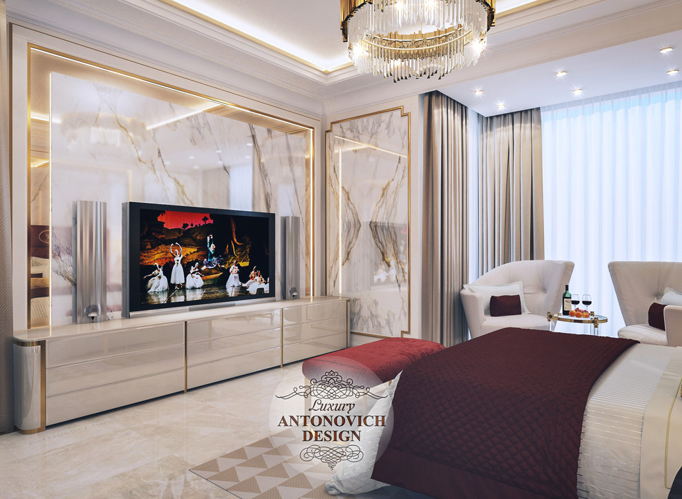 Элитный проект спальни от Luxury ANTONOVICH DESIGN
