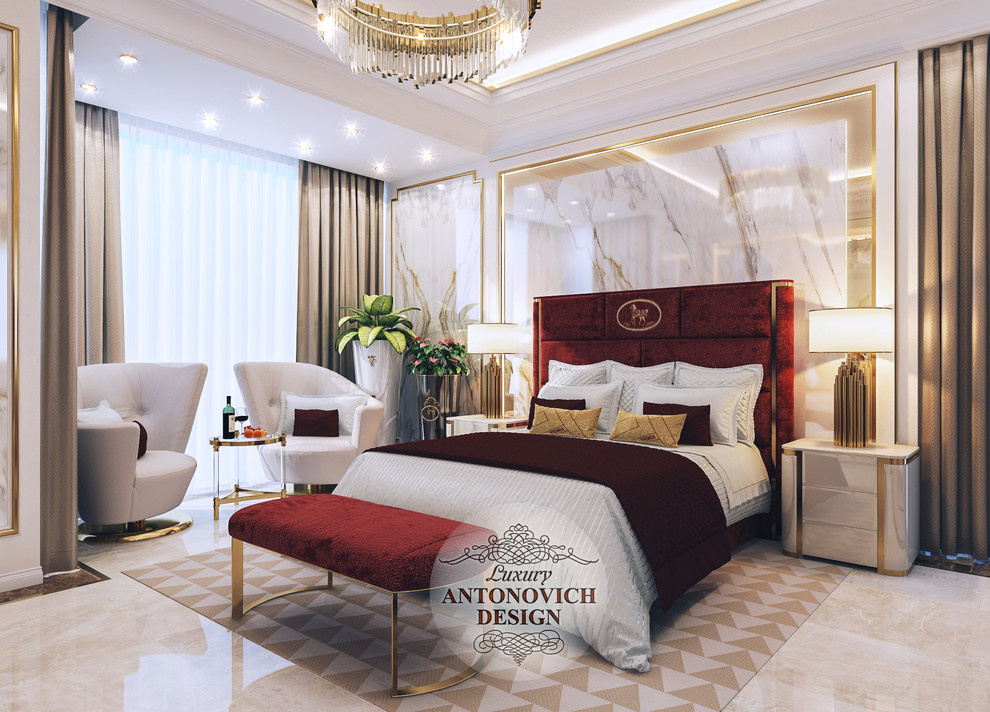 Элитный проект спальни от Luxury ANTONOVICH DESIGN