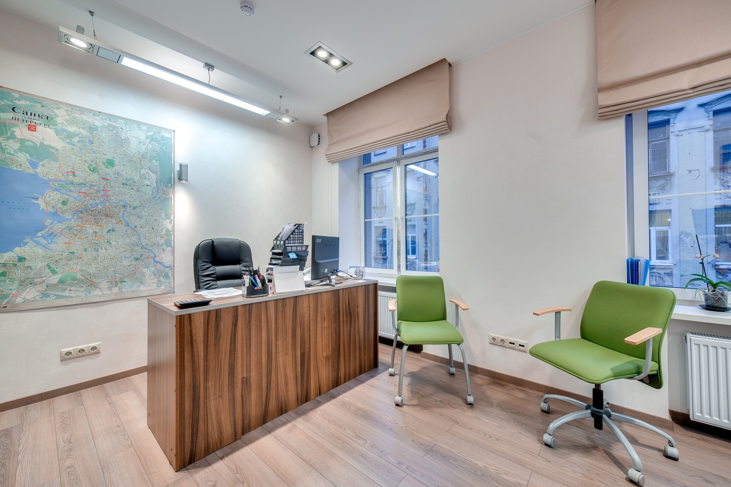 Офис "Балтийская целлюлоза" | Освещение офиса