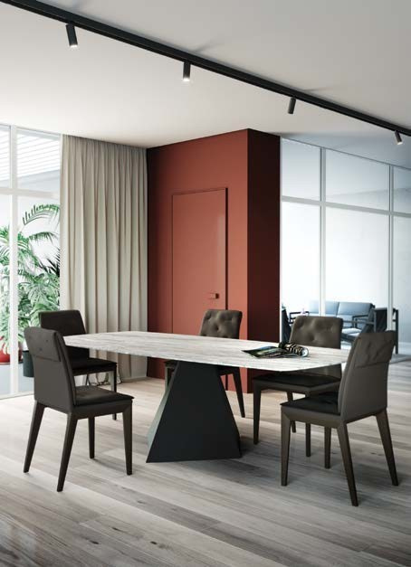 Стол Monty в интерьере просторной гостиной.