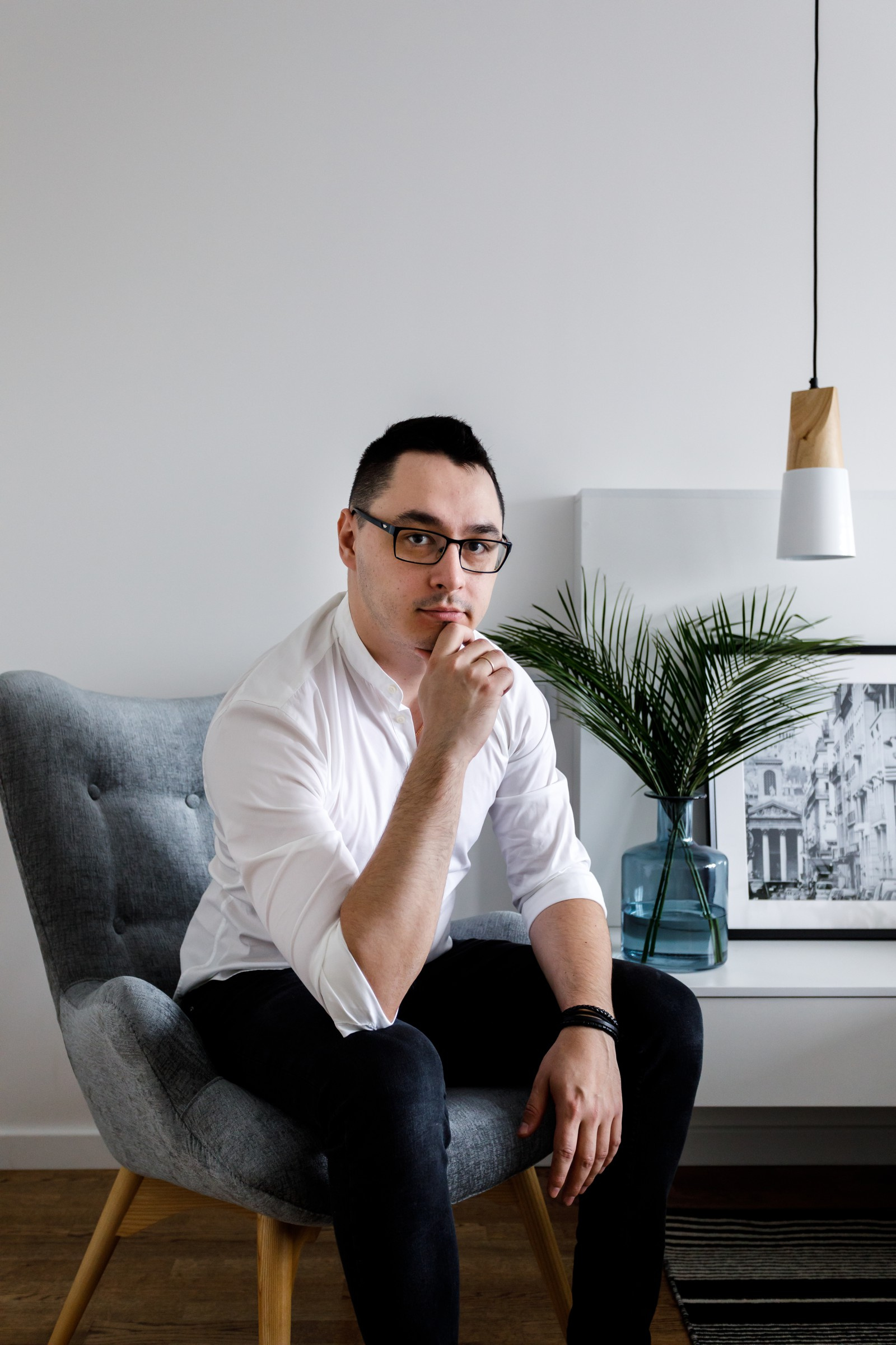 Светлая «скандинавская» студия 32 м² в Москве