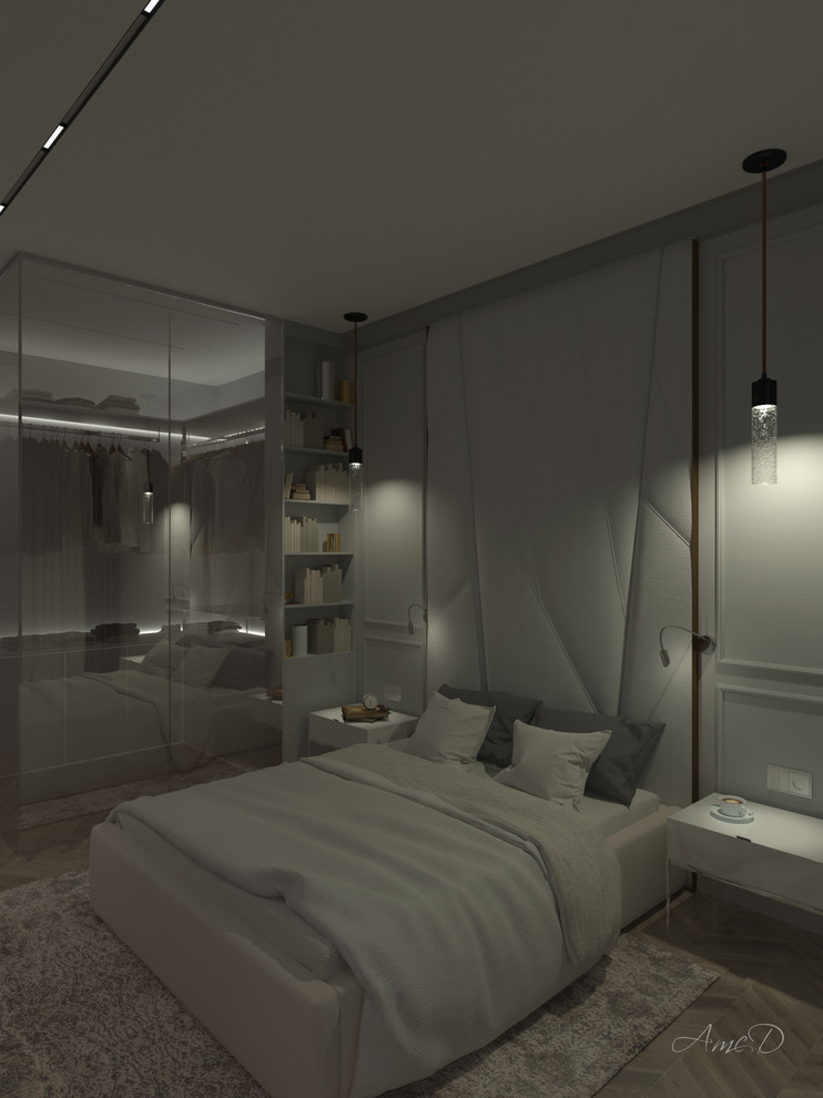 Спальня 17,8 м2 "Дыша туманами"