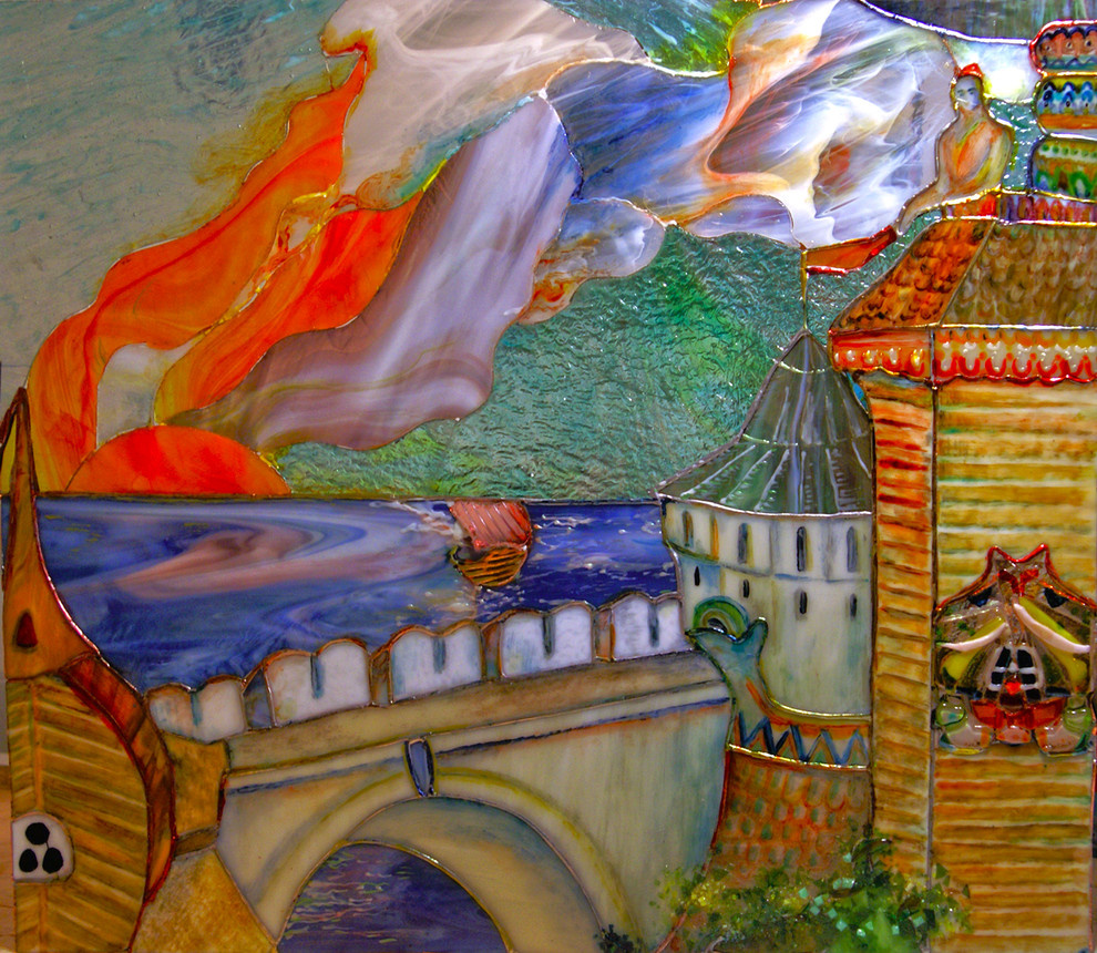 Витражная живопись.