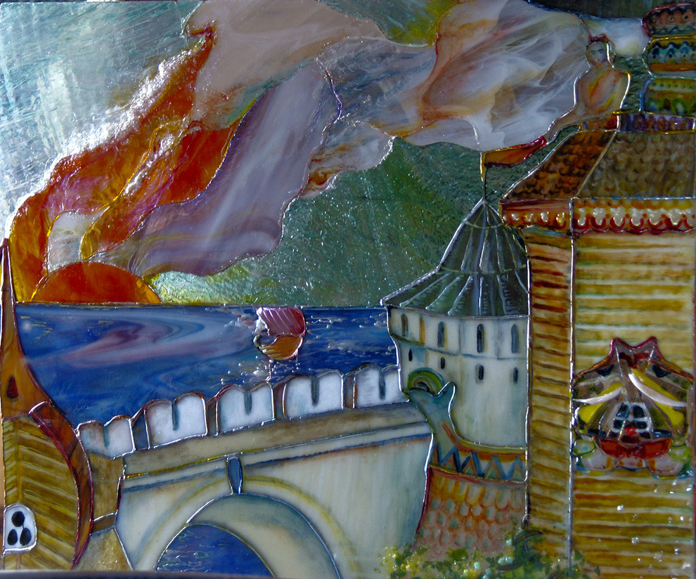 Витражная живопись.